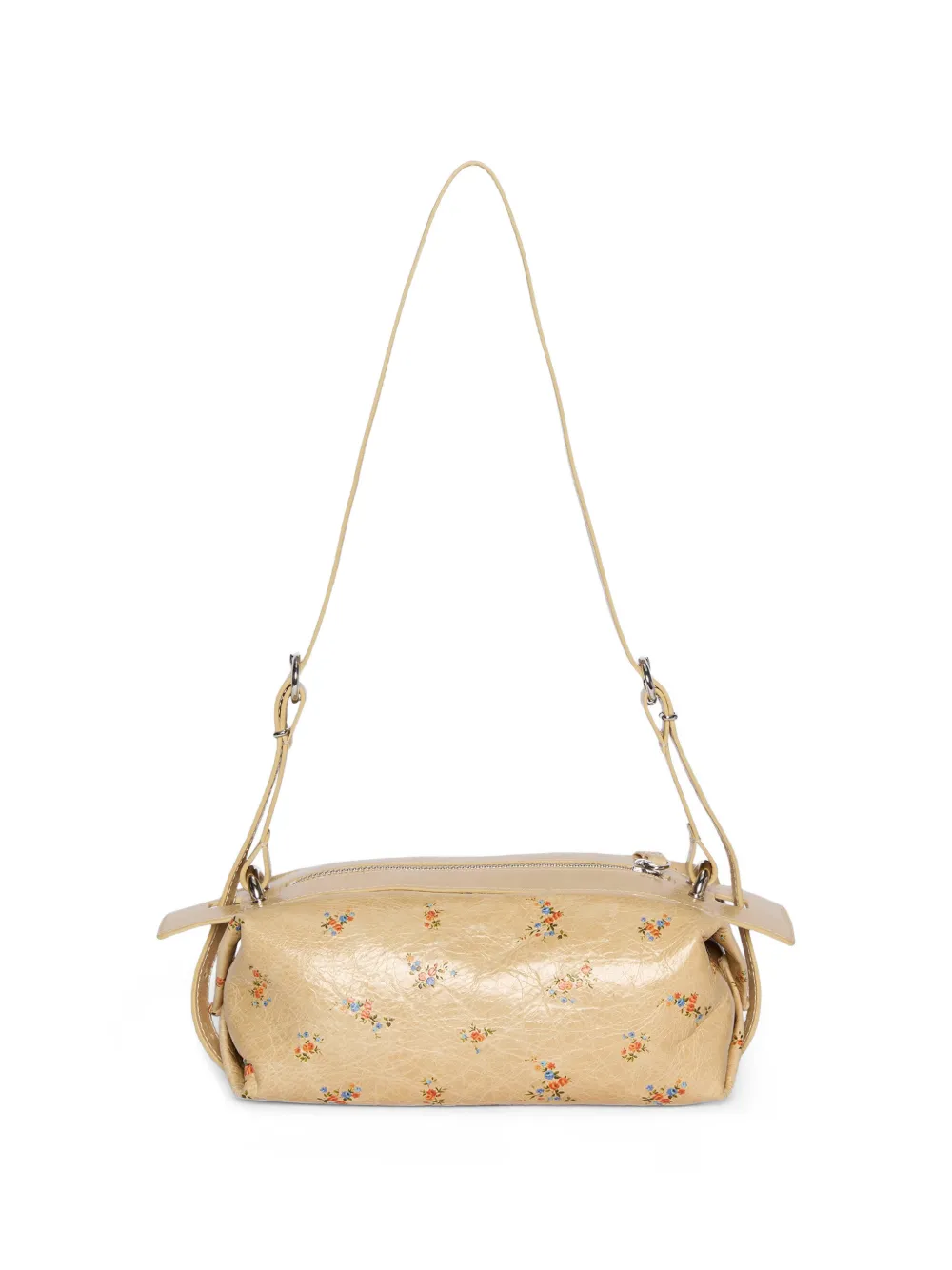  Msgm Floral Shoulder Bag - Neutrals 