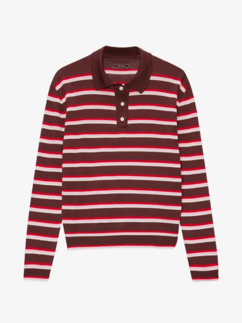 MSGM striped polo knitwear