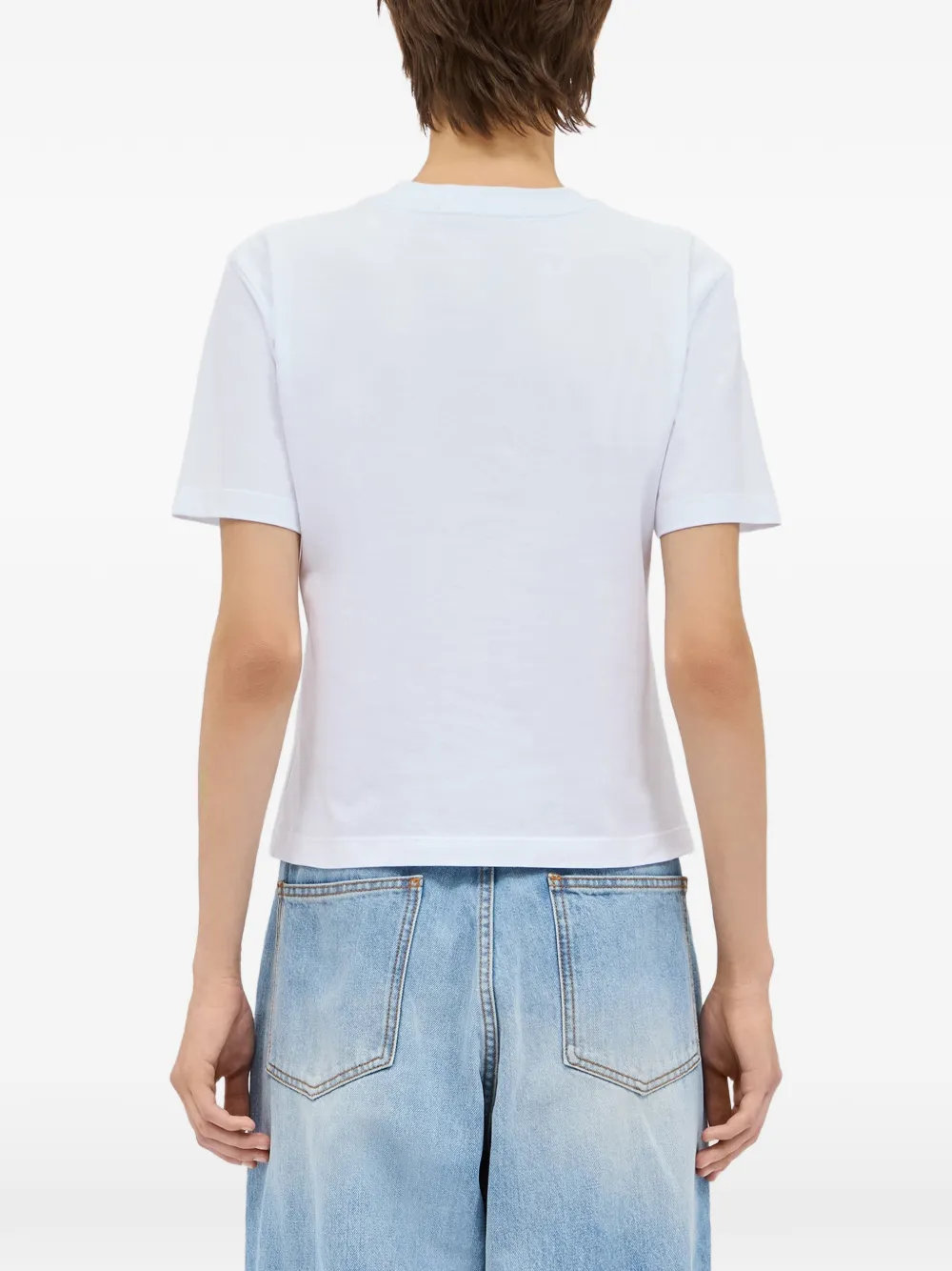 MSGM T-shirt met logopatch Wit