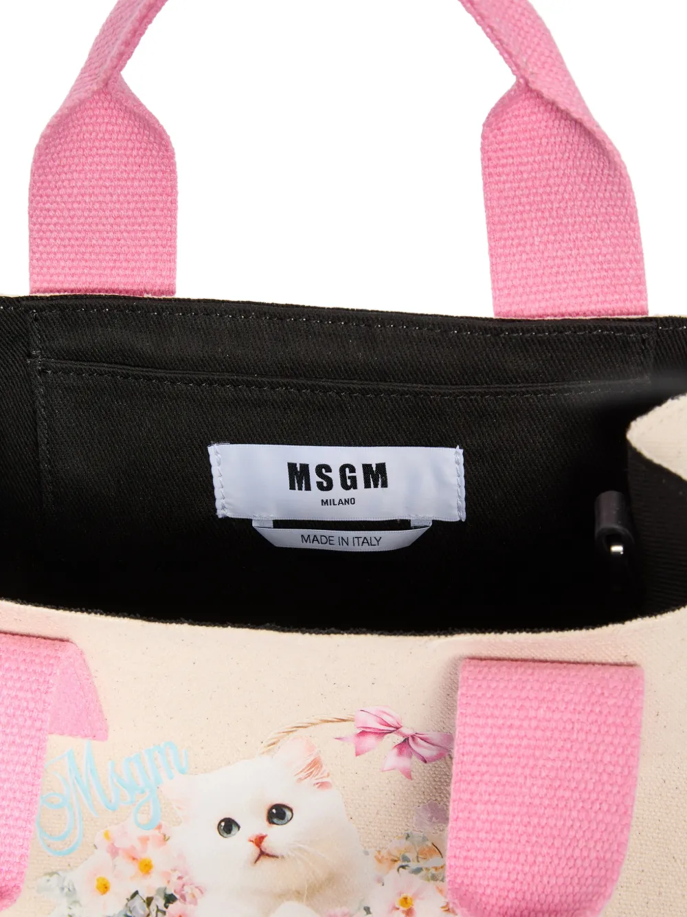Floral Print Handles Tote Bag