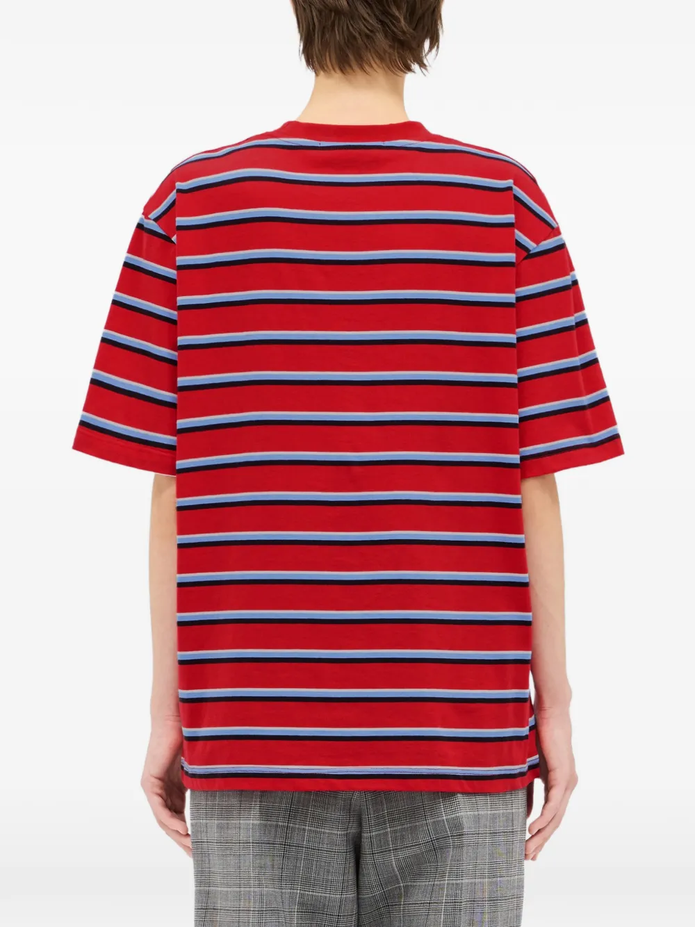 MSGM Gestreept T-shirt Rood