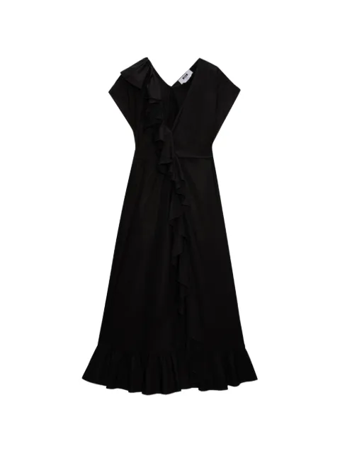 MSGM Abito con scollo a V e ruches