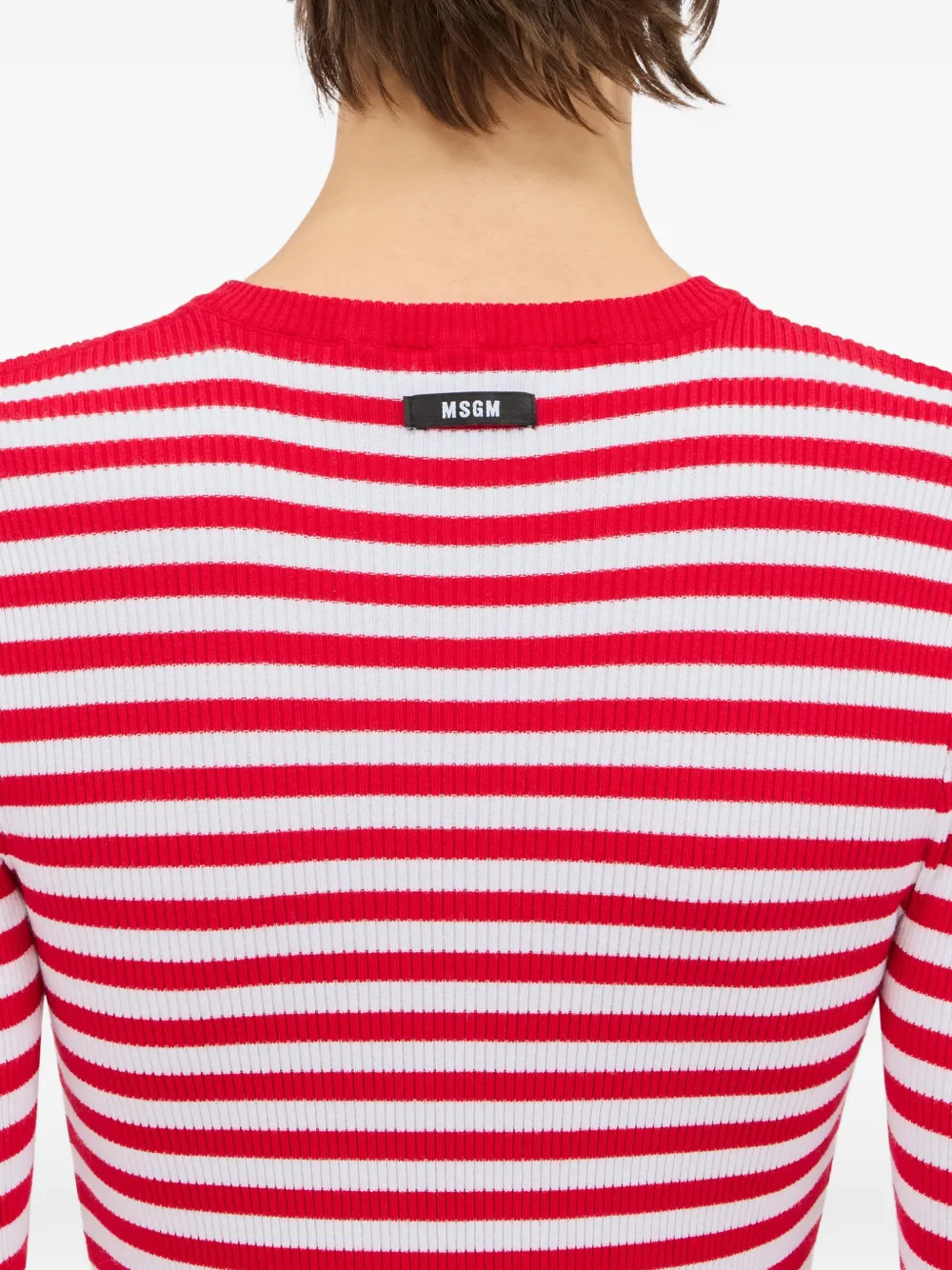 Striped Ruffled Knitwear