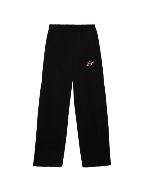 MSGM logo embroidered track pants