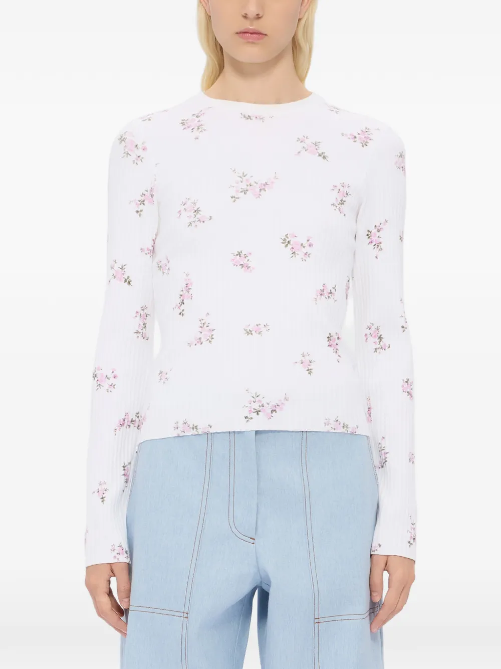Floral Print Knitted Top