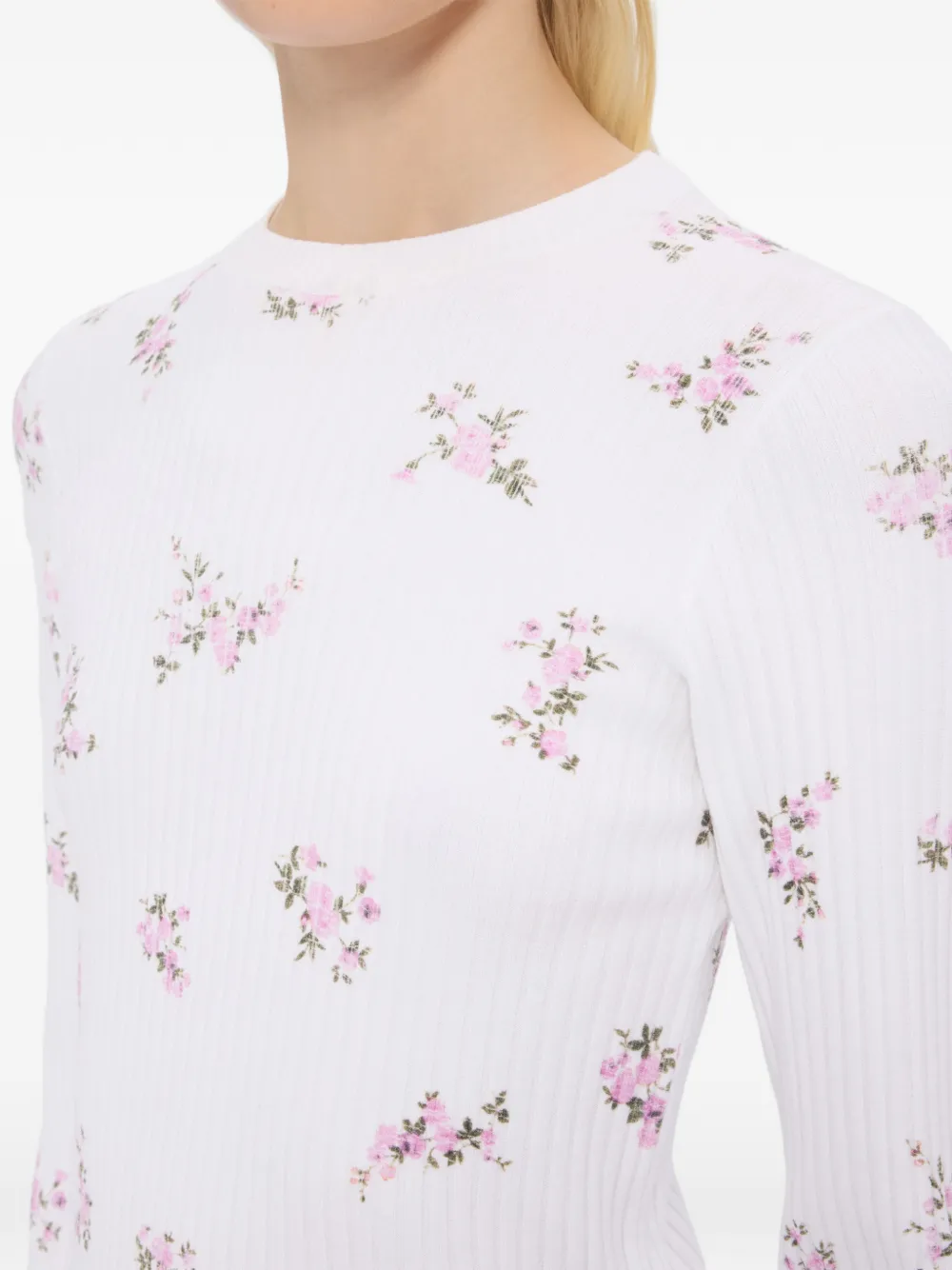 Floral Print Knitted Top