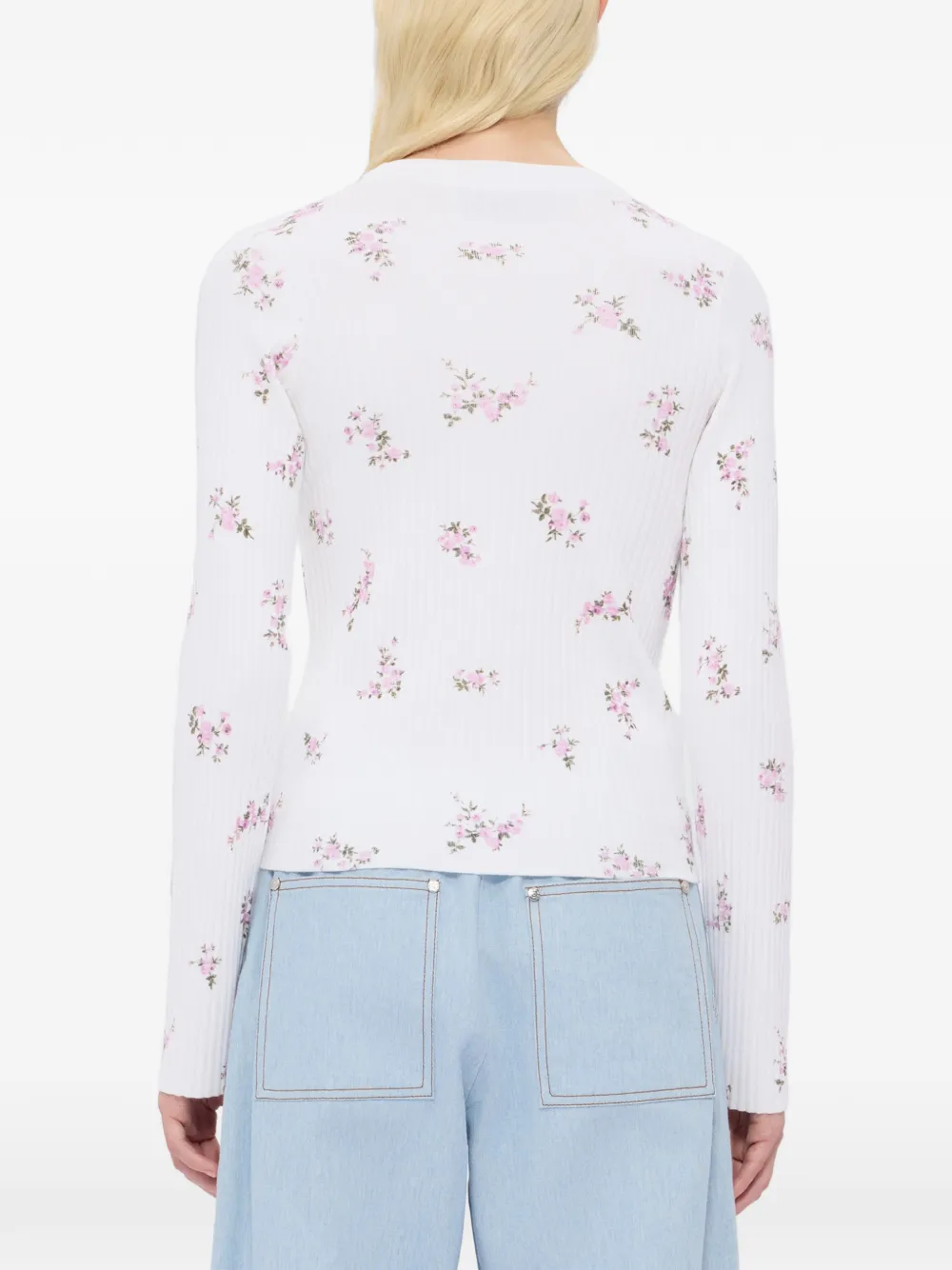 Floral Print Knitted Top