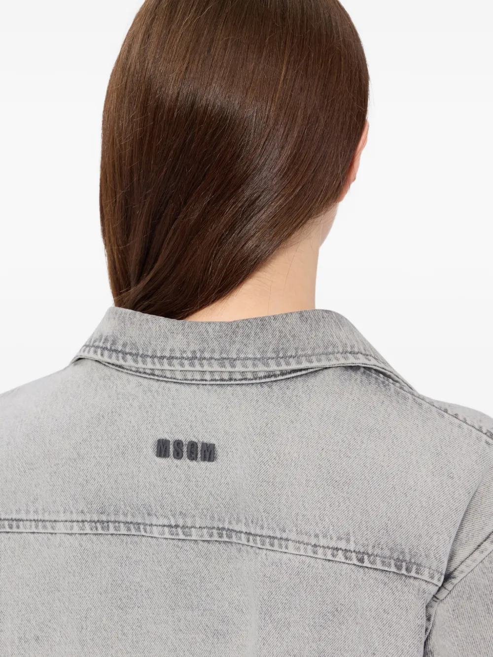 MSGM Blouse met opgestikte zak Grijs