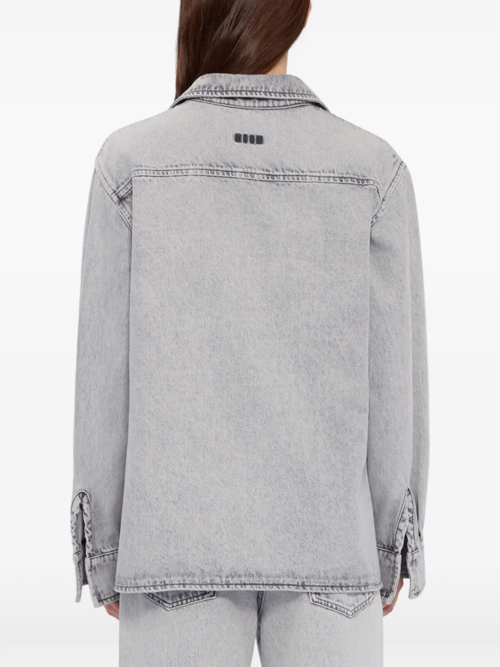 MSGM Blouse met opgestikte zak Grijs