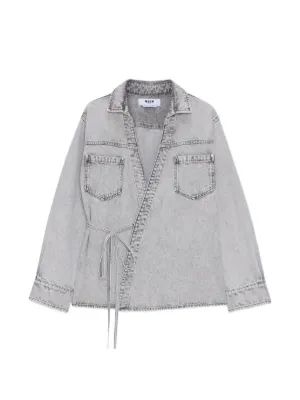 MSGM デニムケープ　ジャケット MSGM ウィメンズ デニムジャケット通販 - FARFETCH