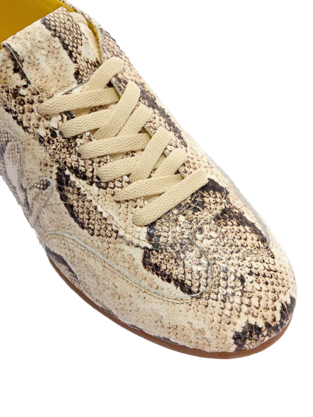 MSGM Sneakers met slangen-effect Beige