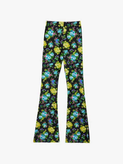MSGM pantalones tejidos acampanados
