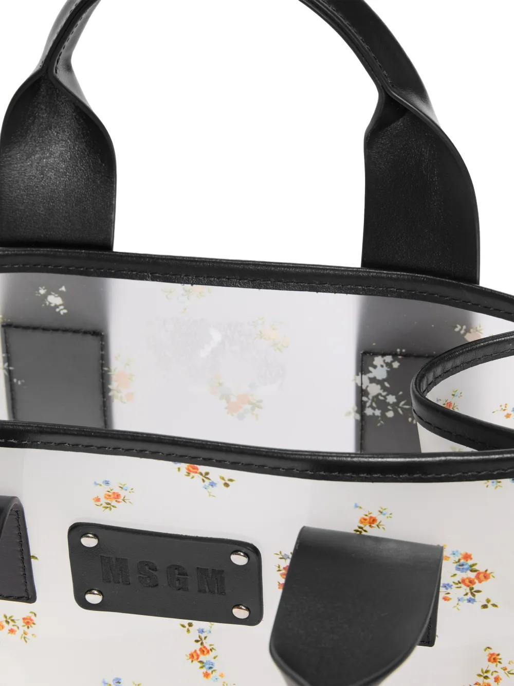 MSGM Shopper met bloemenprint Wit