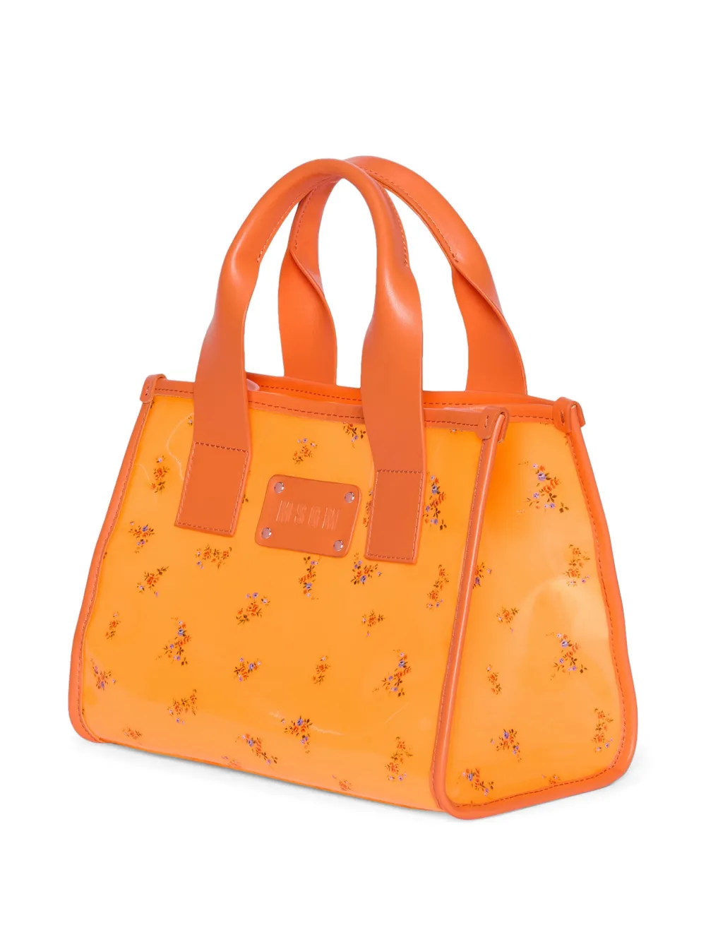 MSGM Shopper met bloemenprint Oranje