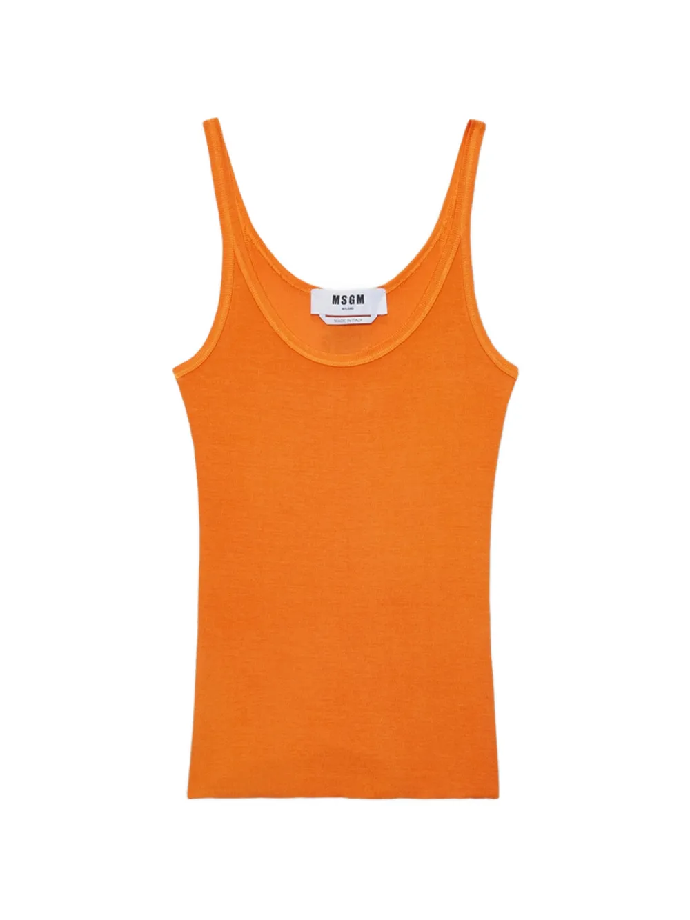 MSGM ribbed tank top - Arancione