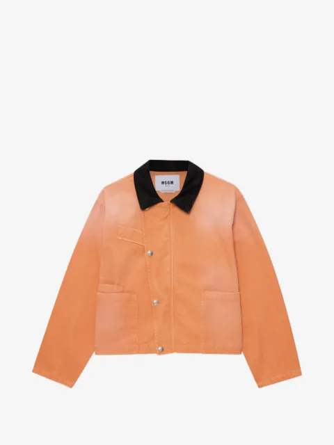 MSGM collared denim jacket
