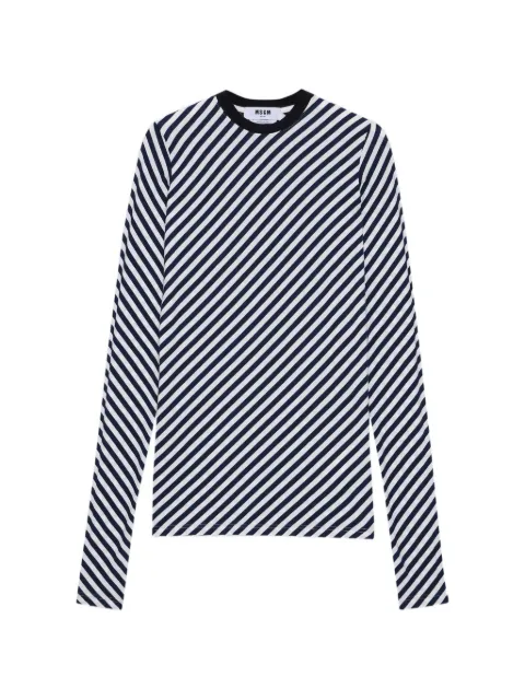 MSGM striped long sleeved top