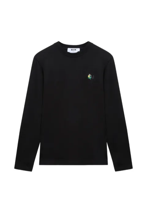 MSGM floral long-sleeve top