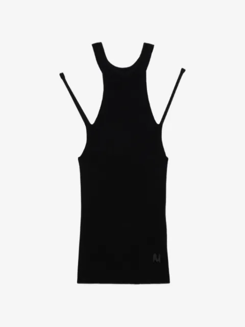 MSGM cut-out ribbed tank top