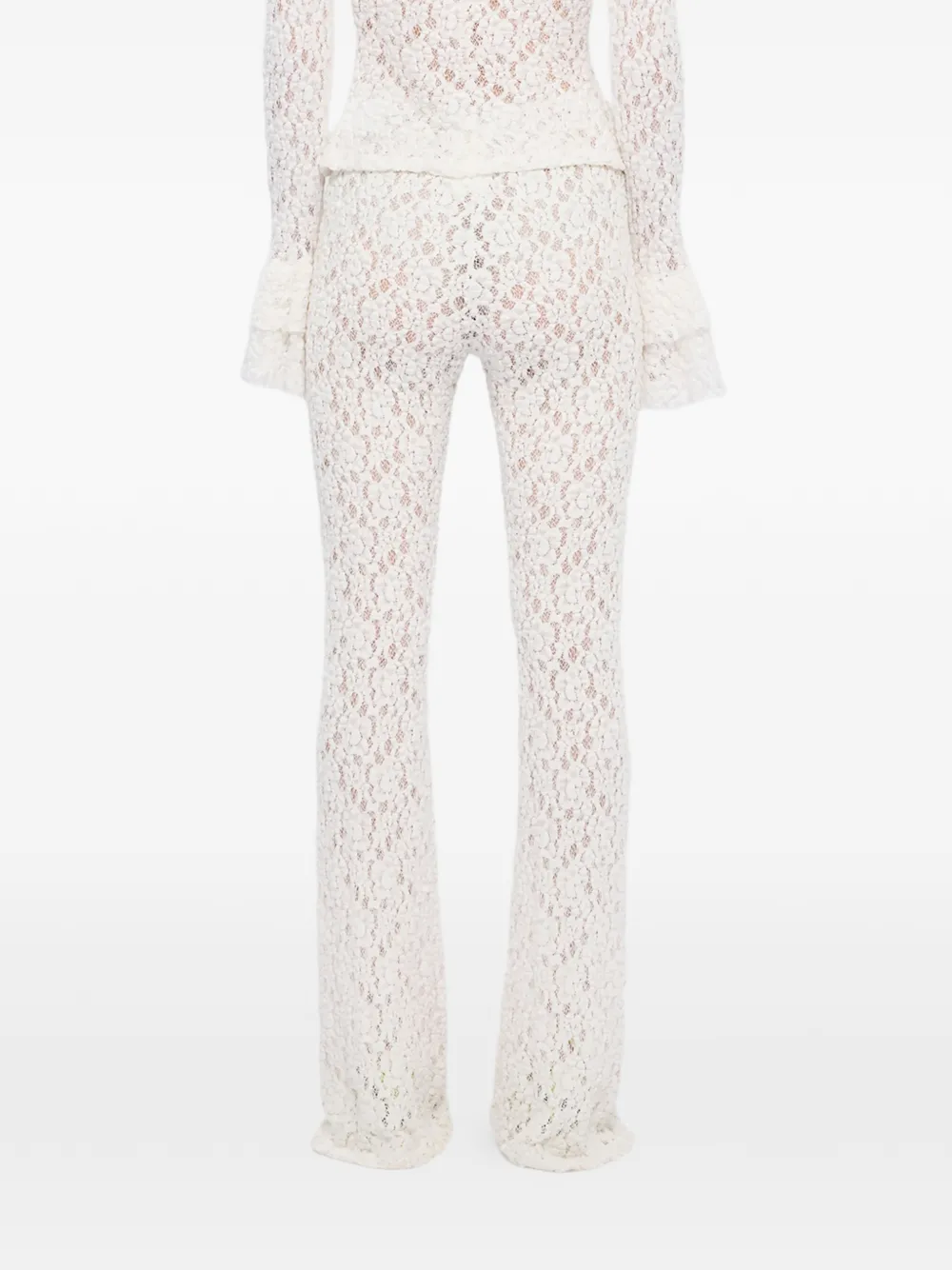 MSGM Flared broek Wit