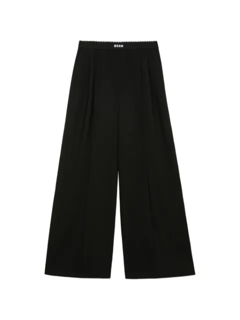 MSGM pantalones con logo en la cinturilla