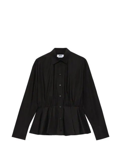 MSGM gathered shirt
