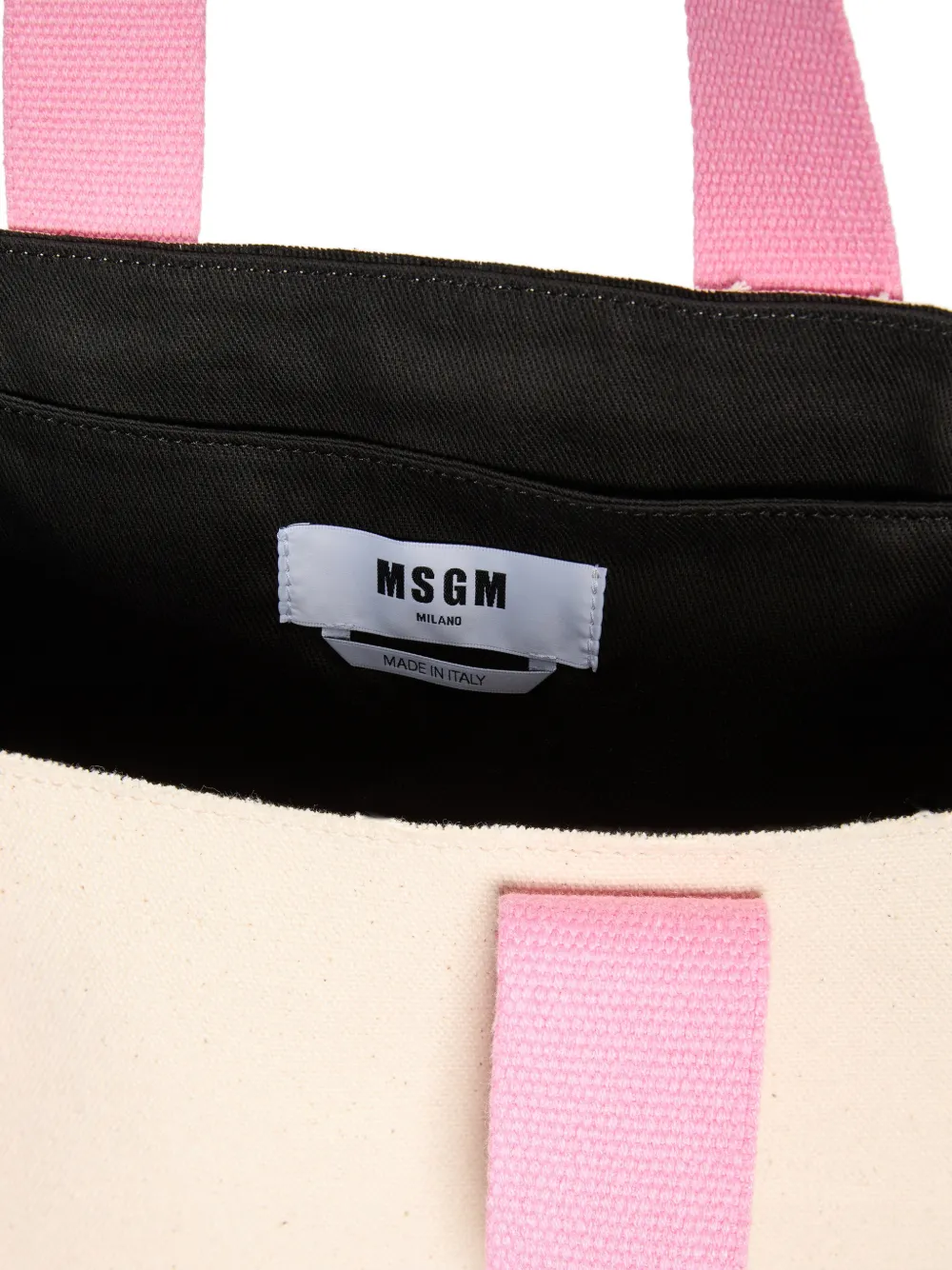 MSGM Shopper met bloemenprint Beige