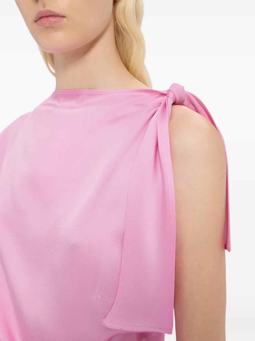 MSGM Mini-jurk met strikdetail Roze