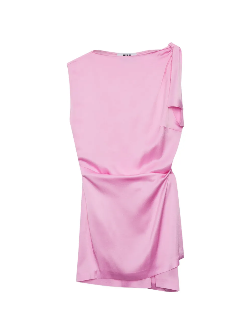 MSGM tie detail mini dress - Rosa