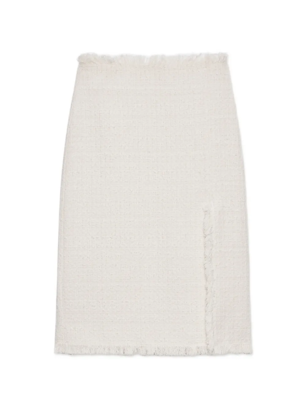 MSGM frayed slit midi skirt - Toni neutri