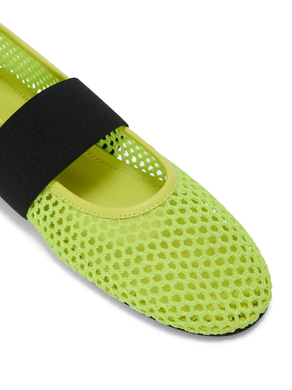 MSGM Ballerina's met ronde neus en bandjes Groen