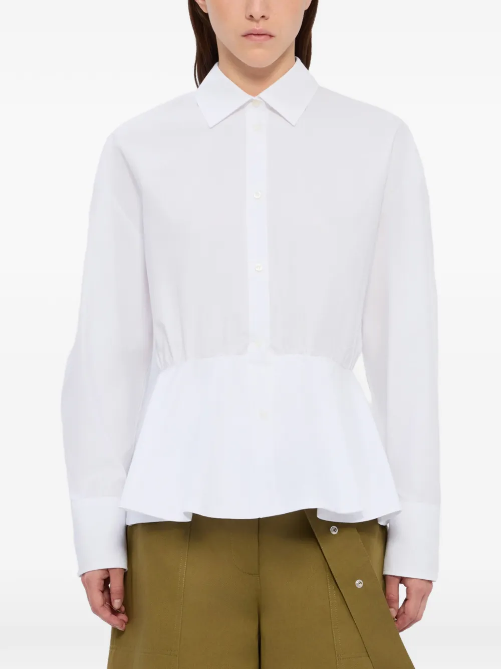  Msgm Peplum Shirt - White 