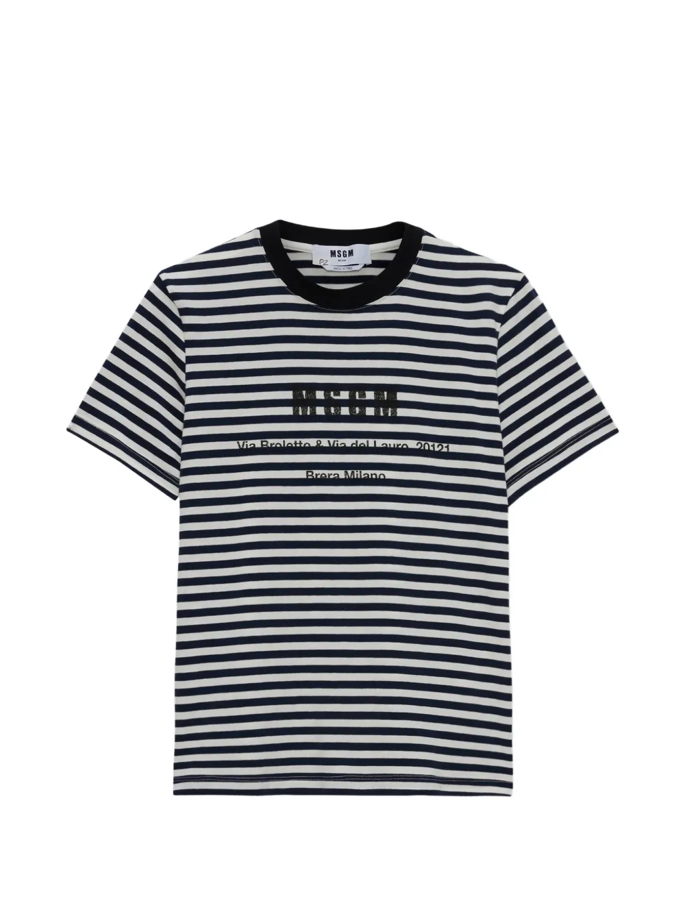 MSGM T-shirt a righe - Blu