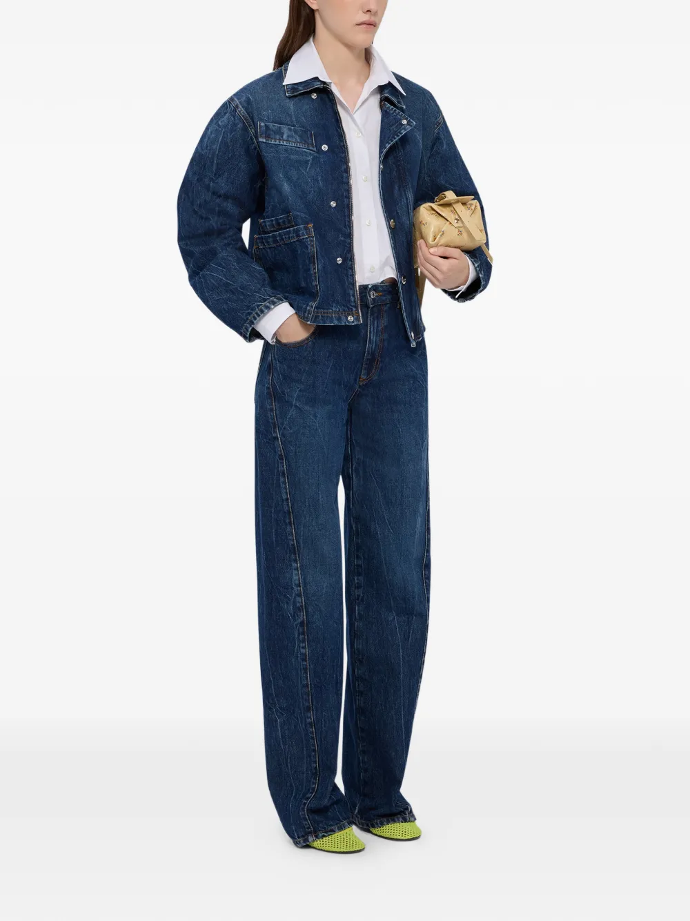  Msgm Vaqueros Con Bolsillo - Azul 