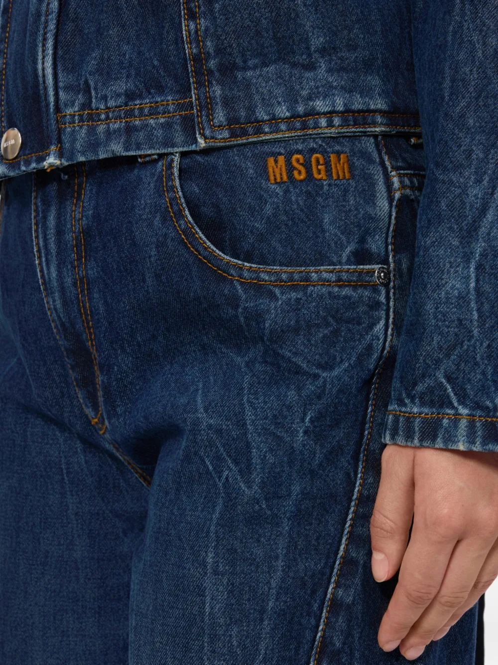 MSGM Jeans met zak Blauw