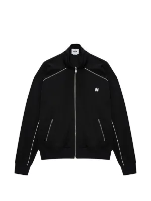 palmAngels 黒　希少Sサイズ　完売品 トラックジャケット　生産終了 ◇PALM ANGELS 最新作◇カーブ ロゴ トラック ジャケット◇ の通販はau