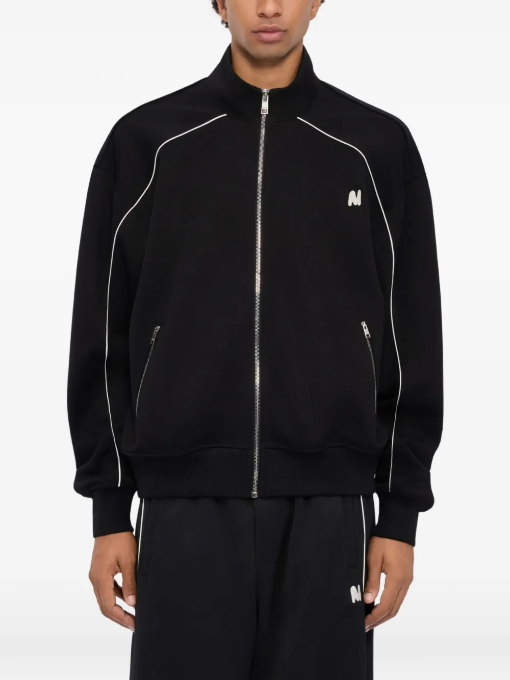  Msgm Sudadera Con Cremallera - Negro 