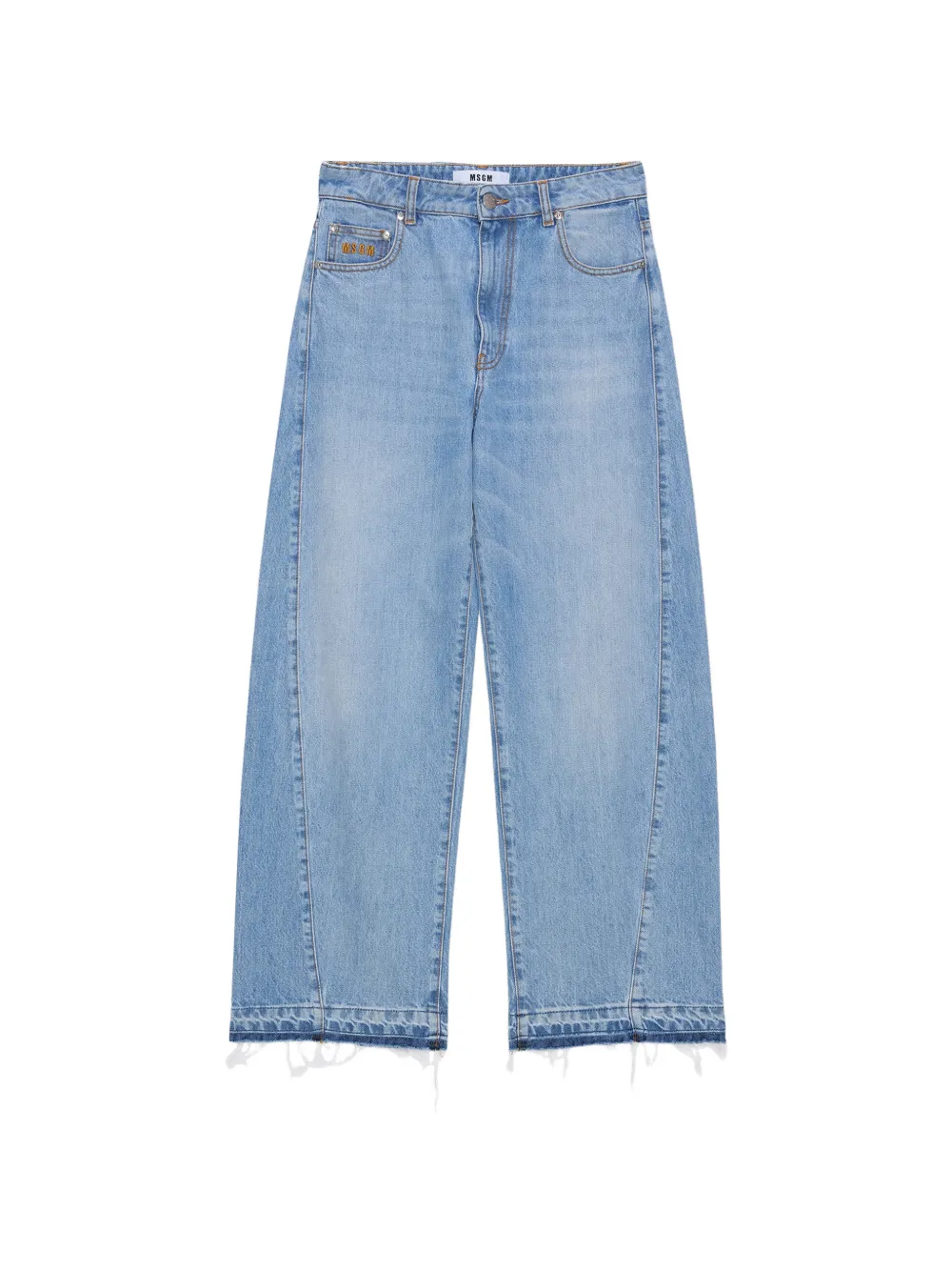 MSGM frayed-hem jeans - Blu