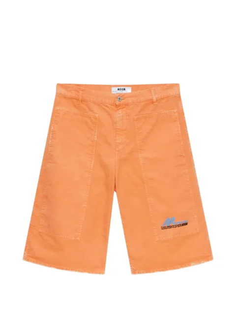 MSGM pocket denim shorts