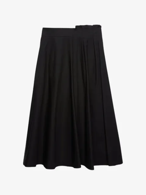 MSGM ruffled A-line midi skirt