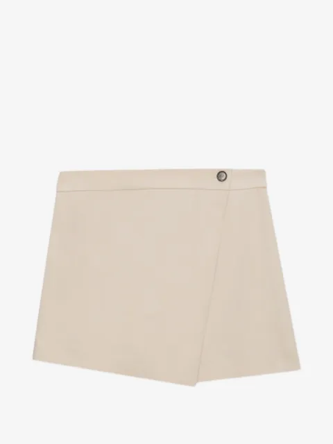 MSGM button asymmetric shorts