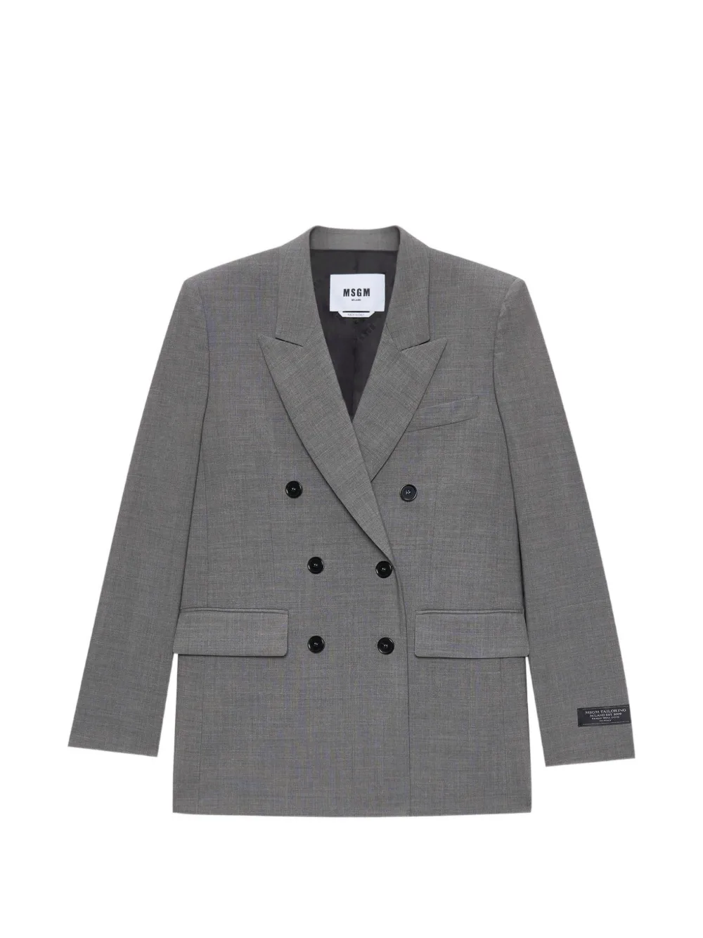 MSGM double-breasted blazer - Grigio