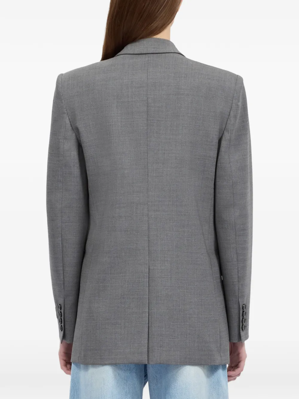 MSGM Blazer met dubbele rij knopen Grijs