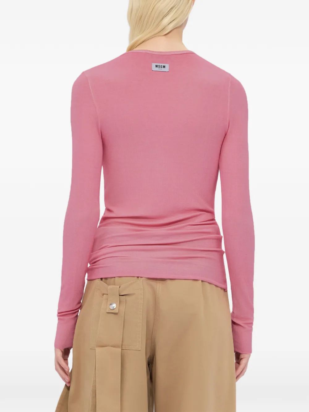 MSGM Top met ronde hals Roze
