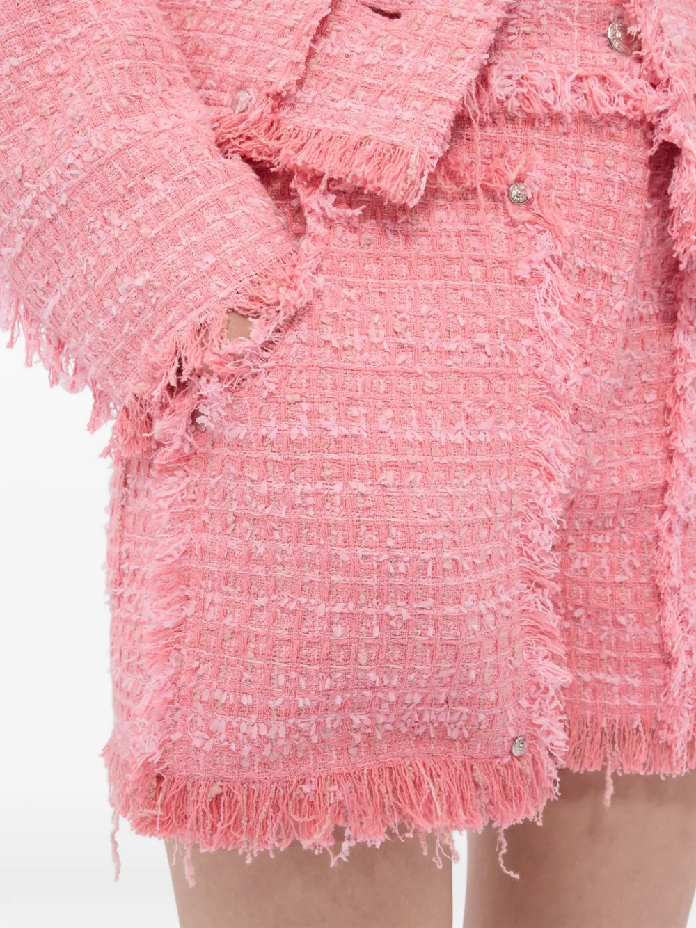 MSGM Shorts verfraaid met franje Roze