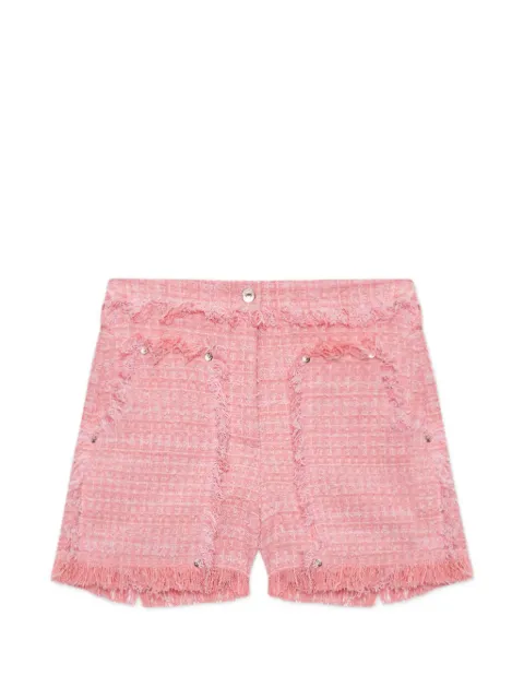 MSGM fringed embellished shorts