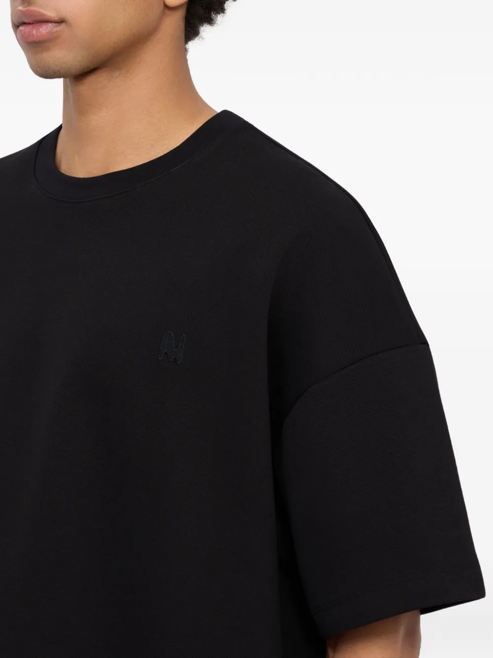 MSGM T-shirt met logo Zwart