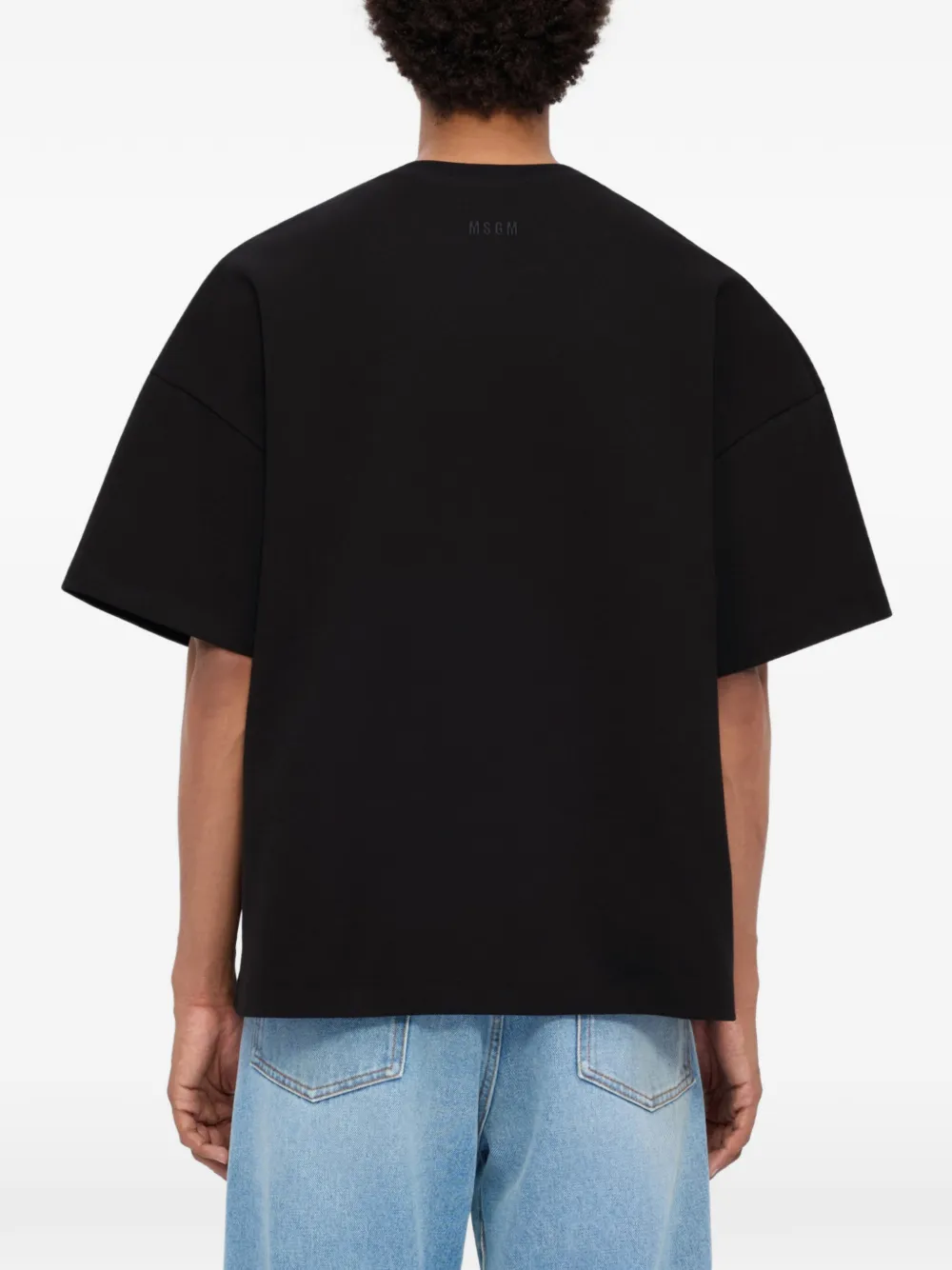 MSGM T-shirt met logo Zwart