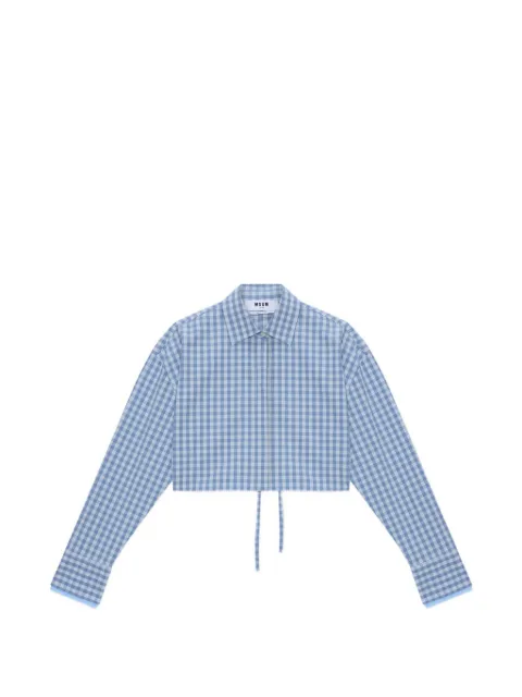 MSGM tie-fastening shirt