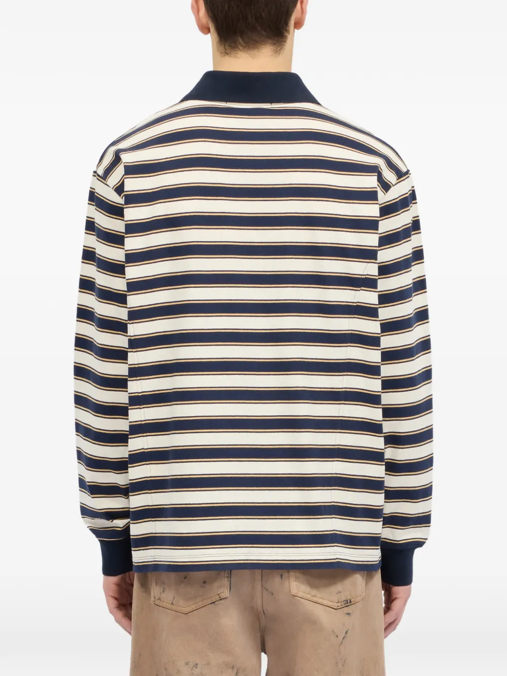 MSGM Gestreept T-shirt met lange mouwen Blauw